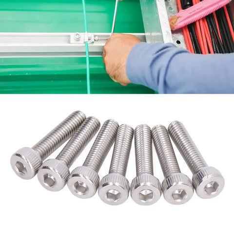 Tough As Nails M4 Metric Bolt Kit 100 Piece Galvanized Steel Hex Socket Cap Screws for heavy duty repairs.