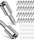 Heavy Duty Iron Shelf Support Pegs 120 Piece Set For Cabinets And Bookcases Easy Install Self Tapping Pins close-up view
