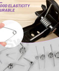 10 Pack 180 Degree Stainless Steel Torsion Springs, 1.5mm Wire for Home Repair and Woodworking