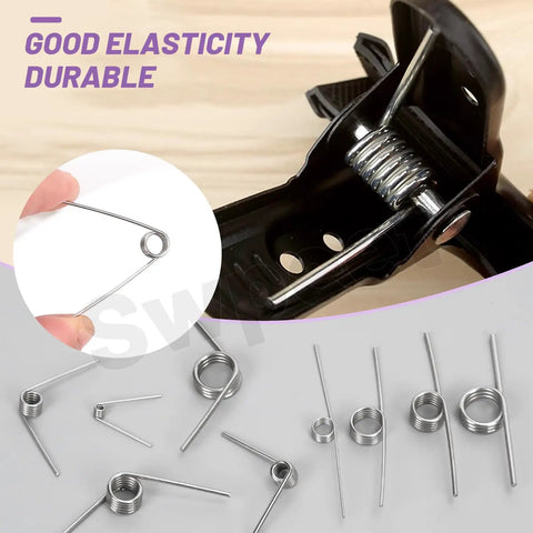 10 Pack 180 Degree Stainless Steel Torsion Springs, 1.5mm Wire for Home Repair and Woodworking