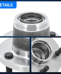 Close-up of Rear Wheel Bearing And Hub Assembly Set Of 2 For Ford Focus 2000 2009 Rear Disc Brake Models Only, 4 Lug, No ABS