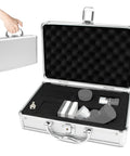 Open aluminum case showing Telescope Eyepiece and Filter Accessory Case for 1.25 Inch Kits with foam lining and handle.