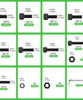 523 Pcs M4 Socket Head Cap Screws Kit With 8 10 12 14 16 18 20 30 40mm Lengths Plus Nuts Washers And Fully Threaded 12.9 Grade Alloy Steel Heavy Duty Furniture Hardware For DIY Projects, M4 bolts set
