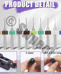 Assorted drill bits and details of 47 Piece Hand Drill Bit Set With Mini Bench Vise Clamp And Pin Vise, Twist Drills Kit, Precision Bits.