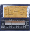 Six Piece Roughness Sample Block Set for Machining Texture Comparison Ra 0.05-12.5 µm, carbon steel blocks in case