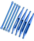 Upgrade Your RC Ride With Premium Aluminium Alloy Suspension Links For Losi 1/8 LMT 4WD, blue aluminum suspension links set.