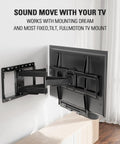 Low Profile Soundbar Mount For Sonos Beam With No Fuss Easy Access Design, Sliding Block Extension Arm, Fits TVs Up To 600x400mm, Aluminum Bracket Holds Up To 13 Lbs, Keeps Soundbar Under Your TV For Rich Immersive Audio on mounted TV