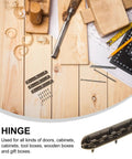 12 Pack Small Antique Drawer Hinges 90 Degree Solid Heavy Duty Flush Hinges For Wooden Boxes Cabinets Jewelry Boxes With Screws