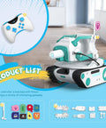 Rugged RC Battle Tank With LED Lights And 2.4GHz Remote, Crawler Style Car Toy For Eilik Units, Blue Pink DQ Silver Edition