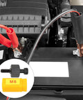 Check Out This Super Durable LIFKOME Hand Rivet Nut Tool Kit Featuring Heavy Duty High Carbon Steel Construction With Mandrel For Tough Automotive And Industrial Jobs Plus Storage Box Included. M6 battery terminal adapter installed in a car engine bay