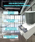 Industrial Oil Mist Collector For CNC Machines With High Capacity Filtration And Soot Purifier, oil mist filter system 220V