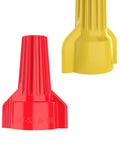 Wire Connector Kit, 150 Piece Mixed Assortment Bag, red and yellow wing grip wire nuts for secure electrical splices.