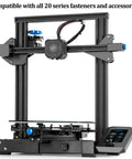 3D printer frame built with Beefy 2040 V Aluminum Extrusion Set 2 Pack 150mm V Slot European Standard Anodized Black Aluminum Profile Rail