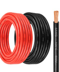 10 AWG Oxygen Free Copper Battery Cable 20 Ft Red And Black Heavy Duty Dual Conductor Wire With 105 Strands Flexible Bare Copper For Solar Panel Boat Trailer Generator Car And Motor Power Low Impedance And High Conductivity coiled and cut ends