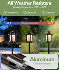 Sweet Low Voltage Outdoor Pathway Lighting Kit 12V 3000K Warm LED Walkway Lights With Crackled Glass Orb Finish under temperature range chart