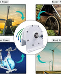 3 Phase Gearless Permanent Magnet Generator For Wind And Water Turbines Low RPM AC Alternator With Rectifier 48 Volts