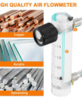 Go To Oxygen Flow Meter 0.1 to 1.5 LPM Gas Regulator with copper connector and acrylic body for lab and medical use
