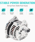 Durable 4.0L V6 Alternator Replacement for Frontier Xterra and Pathfinder 2005 2007 4.0 Engine, front view