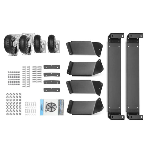 Built Heavy 79 Portable Industrial Fan Kicks Your Space Into Gear For Warehouse Gym Or Shop stepless variable speed fan assembly kit with wheels and brackets.