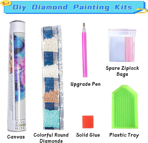 Girl And Dog Diamond Painting Kit For Adults Beginners Seaside 5D Diamond Art Set With Round Drills Easy Start DIY Tools Display