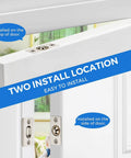 Interior Door Ball Catch Kit 4 Pack, Dual Adjustable Ball Bearing Latches With Stainless Steel Strike Plate installation view