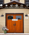 House exterior with two Dusk To Dawn 10 Inch Gooseneck Outdoor Wall Lights Black Exterior Barn Light Fixture With White Accent Farmhouse Porch Sconce