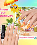 36 Colors Gel Nail Polish Set With Base Coat Top Coat Matte And Glitter Top Coat Soak Off UV Gel Nail Polish Kit For DIY Nails Neon Brights