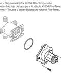 Illustration of Mixer Cap For Pressure Balance Half Inch Shower Valve GP77759 Rite Temp Compatible Temperature Limit Stop assembly