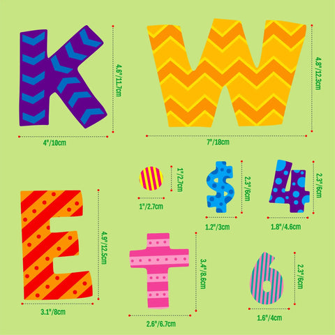 Go To Alphabet Letters Kit For Home And Classroom 288 Piece Bulletin Board Set with colorful letters in various sizes and patterns.