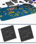 Two Pack 20 Pin Power IC Chips TPS51285ARUKR TPS51285A on circuit board for electronic projects and devices