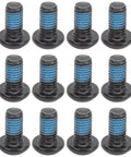 Universal Mechanical Disc Brake Caliper Pair For Front And Rear Mountain Road Bikes Tough As Nails Aluminum Frame Heavy Duty Semi Metallic Pads Delivering Rock Solid Control set of 12 black bolts with blue thread.