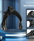 Front Upper And Lower Control Arm Suspension Kit With Ball Joints Sway Bars And Tie Rods For Honda Accord 2003 2004 2005 2006 2007 And Acura TSX 2004 2005 2006 2007 2008 12 Piece Set Bundle black steel control arm with ball joint and bushings