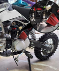 48mm Motorcycle Air Filter Beefed Up High Performance For Dirt Bike Pit Bike Motocross GY6 ATV SSR TTR AJS Cone Style, installed on bike