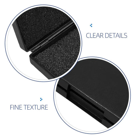 Close-up of Compact Digital Caliper Storage Case for Vernier Calipers, lightweight plastic texture and inner lining detail.