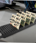 Pro Grade 25 Slot Anti Static Circuit Board Rack And Drying Tray Set Of 3 47 X 13.8 X 3.6 Cm PCB Storage Stand with boards