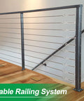 Cable railing system using 10 Pack M6 Turnbuckle Hook And Eye Set Stainless Steel 304 For Wire Rope Tension, Heavy Duty Cable Railing Hardware Kit For Sun Shade Sail, Tent Installation And Outdoor Projects Built Tough