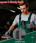Mechanic using Rechargeable LED Magnetic Work Light With 360 Degree Rotation And 5 Modes, Compact Handy Mechanic Light With Magnetic Base And Hook