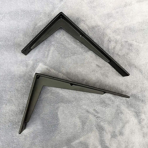 Heavy Duty Wall Mount Floating Shelf Brackets Right Angle Corner Iron L Brackets Rust Resistant Finish built like a tank set of two