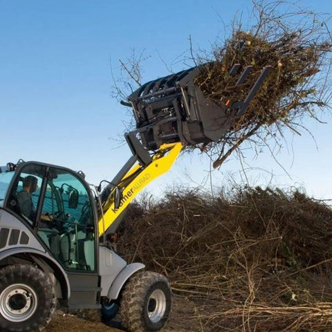 Heavy Duty Beefy Clamp On Debris Forks With Five Fork Tines For 48 Inch Bucket Pallet Attachments Capable Of 2500 Lbs Capacity Fit