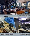 Solid Build High Density Acoustic Foam Panels Wall Sound Proof Pads Fabric Wrapped Studio Kit To Kill Echo And Reverberation No Sweat Setup Yellow Dampening Tiles in entertainment venues.