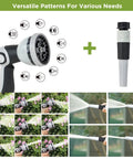Retractable Garden Hose Reel 100Ft Wall Mount Heavy Duty Auto Rewind With Brass Fittings Leak Resistant 300 PSI with nozzles