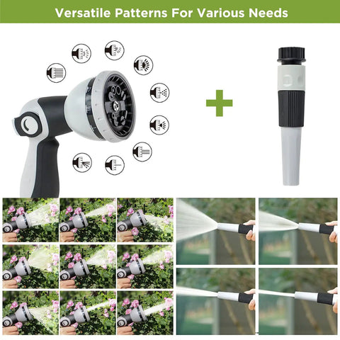 Retractable Garden Hose Reel 100Ft Wall Mount Heavy Duty Auto Rewind With Brass Fittings Leak Resistant 300 PSI with nozzles