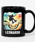 Custom Skateboarding Travel Mug Personalized Gift For Skateboard Lovers Black 11 Oz
