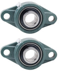 UCFL204 Pillow Block Bearing 20mm Bore Mounted Pillow Block Chrome Steel Bearings 2 Bolt Flange