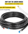 20ft hydraulic hoses for Outboard Hydraulic Steering Kit For Boats With 300HP Cylinder, Helm Pump And 20ft Hydraulic Hose Set