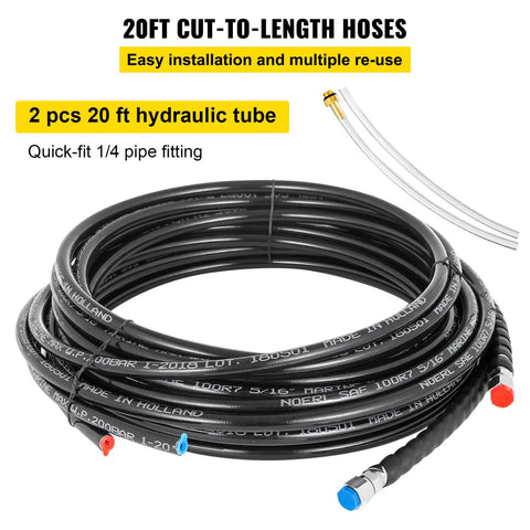 20ft hydraulic hoses for Outboard Hydraulic Steering Kit For Boats With 300HP Cylinder, Helm Pump And 20ft Hydraulic Hose Set
