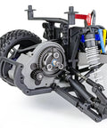 Installed Metal Spur Gear Set 32P With 18T And 56T Gears on 1/10 Slash 2WD RC car, showing heavy-duty construction for high torque transmission.