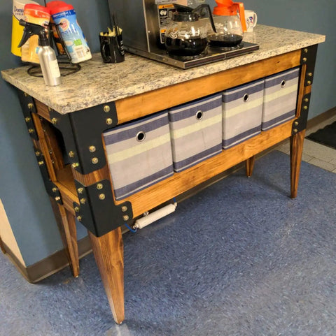 Cabinet with 8 Piece Workbench Corner Bracket Kit Built Tough American Steel Angle Brackets For Desk Shop Table Or Platform Use Your Own Lumber And Fasteners Made In USA Pro