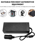 Heavy Duty AC To DC Converter 12V 10A Power Adapter With Thick Cords, suitable for automotive equipment and gadgets.
