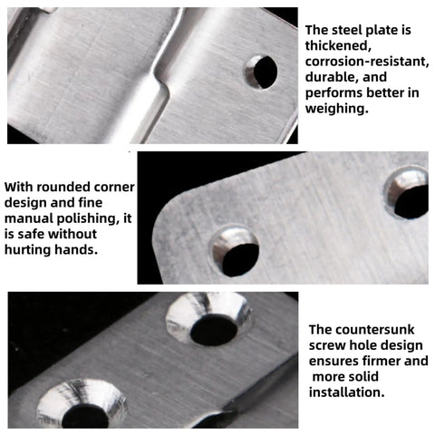 Close-up of heavy duty stainless steel French cleat hanging rack brackets showcasing thickened corrosion-resistant design.